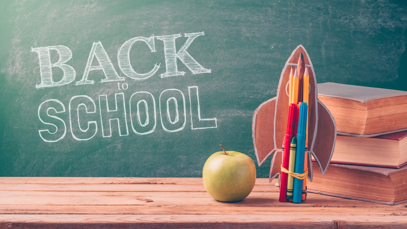 Mom and Son and back to School